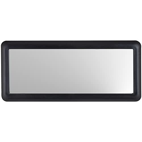 Custom Accessories 70003 Black Deluxe Visor Mirror - Image 1