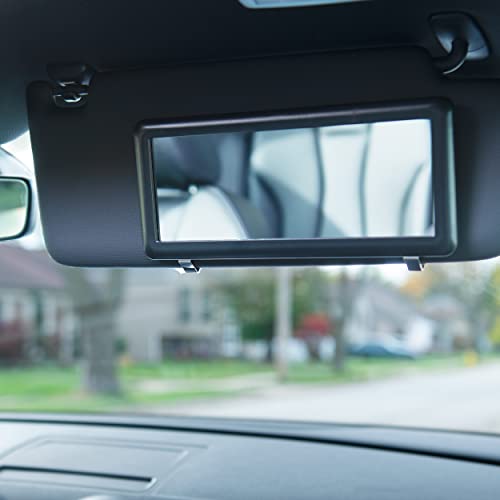 Custom Accessories 70003 Black Deluxe Visor Mirror - Image 2