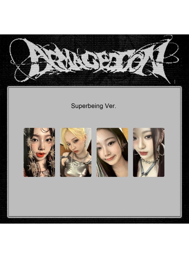 NIBEMINENT 4 Pcs Kpop AESPA Armageddon Lomo Cards Card For Fans Collection Gifts - Image 1