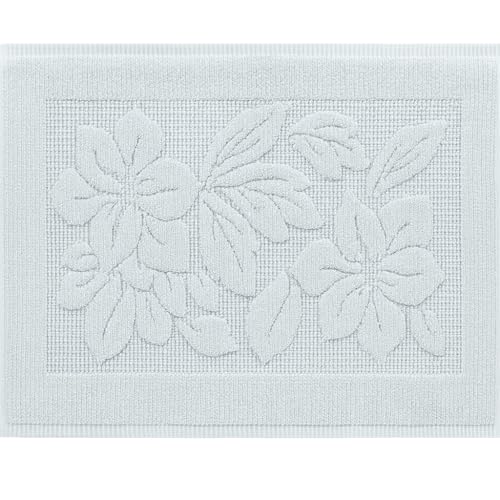ASTREA TEXTILES Bath Mat - Bath Rug - Bath Mats for Bathroom - Washable Shower Mats - Sink Floor Towels - 100% Turkish Cotton Bathroom Mats (1, Grey) - Image 1