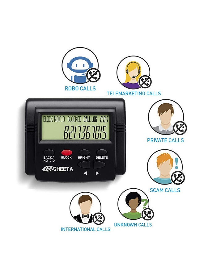 Generic - Call Blocker for Landline Phones Telephone 2000 Caller ID Box Blocking One Touch Number Block Device Block Unwanted Robocalls and Nuisance Calls - Image 1