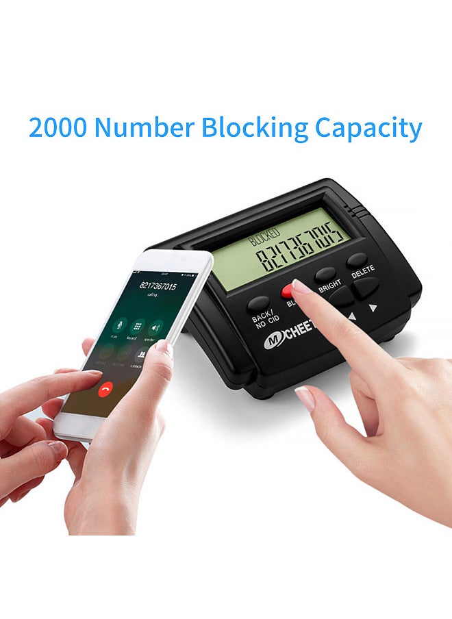 Generic - Call Blocker for Landline Phones Telephone 2000 Caller ID Box Blocking One Touch Number Block Device Block Unwanted Robocalls and Nuisance Calls - Image 1