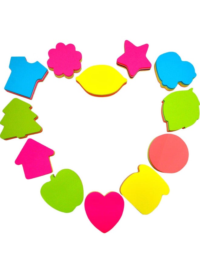 Stickn 160 Sheets 4 Colors Cute Shaped Sticky Notes Irregular Memo Pads 70*70Mm Heart-Shaped 33003 - Image 2