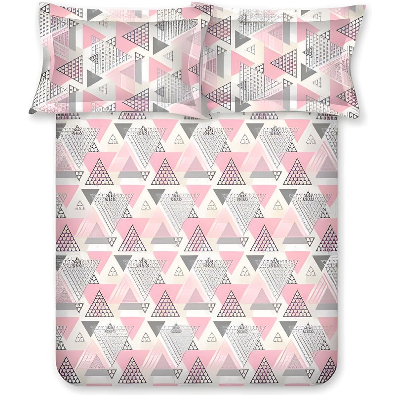 Bombay Dyeing Epigram Collection King Size Bedsheet 120 TC, 100% Pure Cotton Premium Bedsheet with 2 Pillow Covers | 2.74 M X 2.74 M | - Image 1