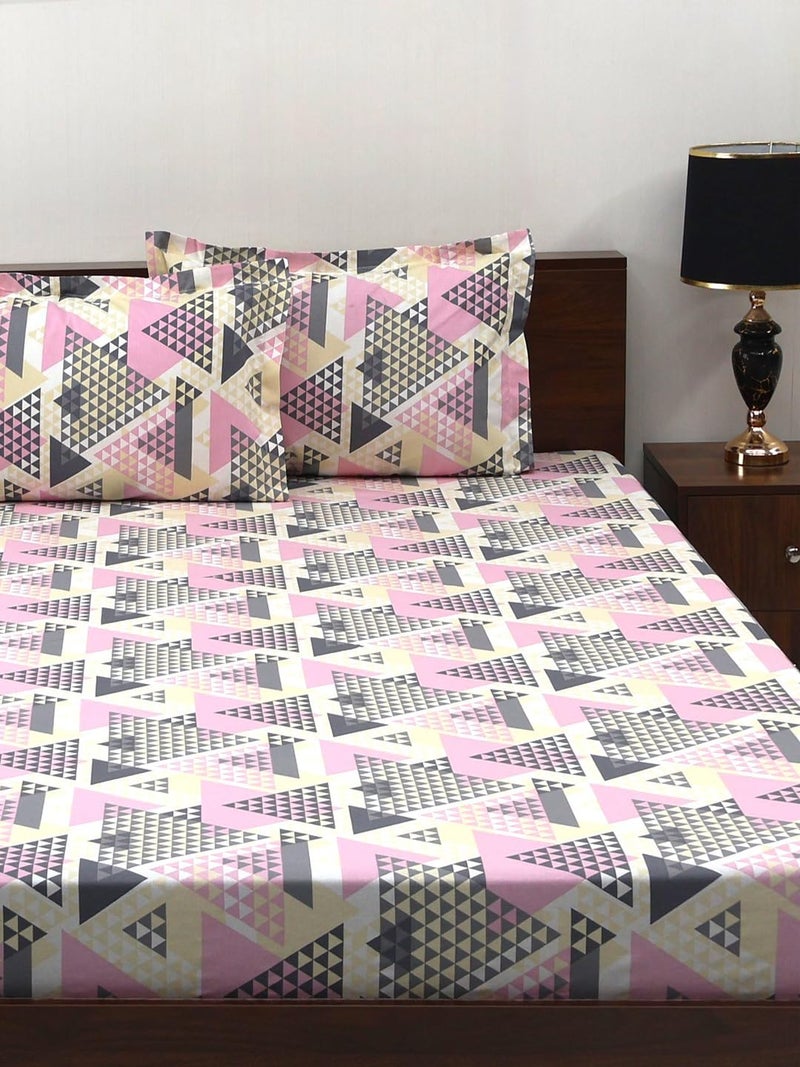 Bombay Dyeing Epigram Collection King Size Bedsheet 120 TC, 100% Pure Cotton Premium Bedsheet with 2 Pillow Covers | 2.74 M X 2.74 M | - Image 2