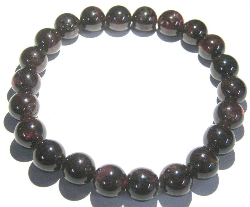 CRYSTALMIRACLE GARNET BRACELET CRYSTAL FASHION JEWELRY GIFT WELLNESS POSITIVE ENERGY PEACE MEDITATION HANDCRAFTED ACCESSORY - Image 1