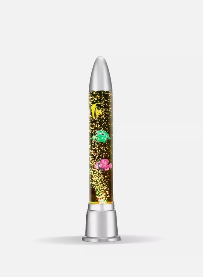 مصباح LED على شكل سمكة فقاعات مائية بارتفاع 70 سم، مصباح طاولة ديكور منزلي - Image 2