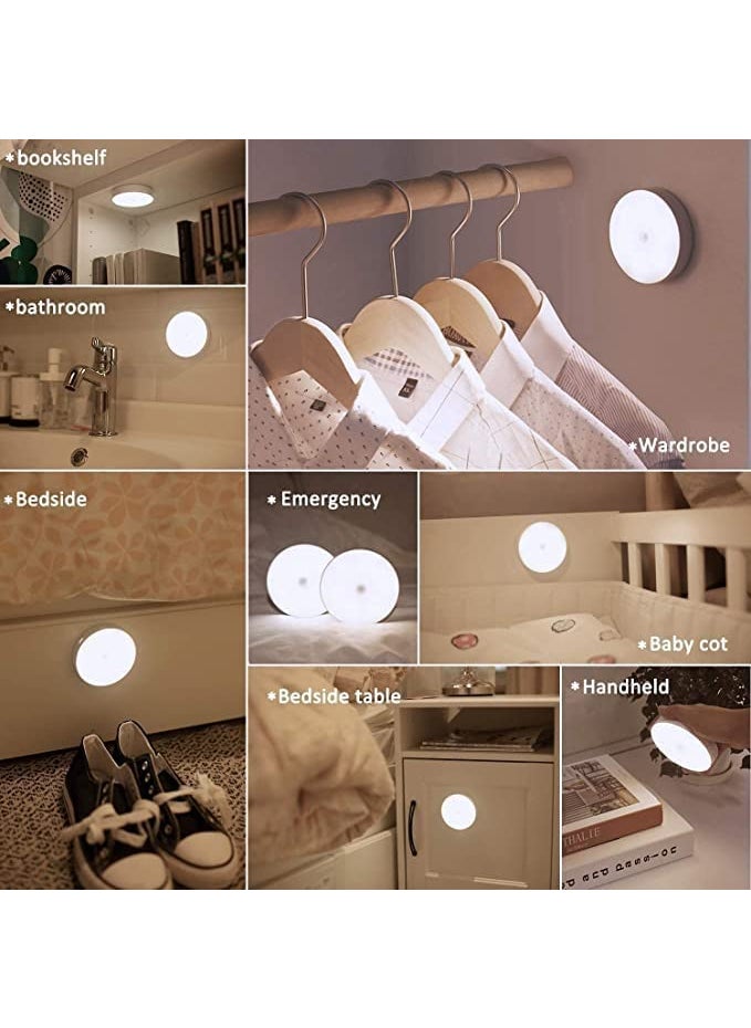 Dhanuom Dhanuom Wireless Self Adhesive LED Magnetic Motion Activated Light Motion Sensor Rechargeable Light 1Pcs  - Image 4