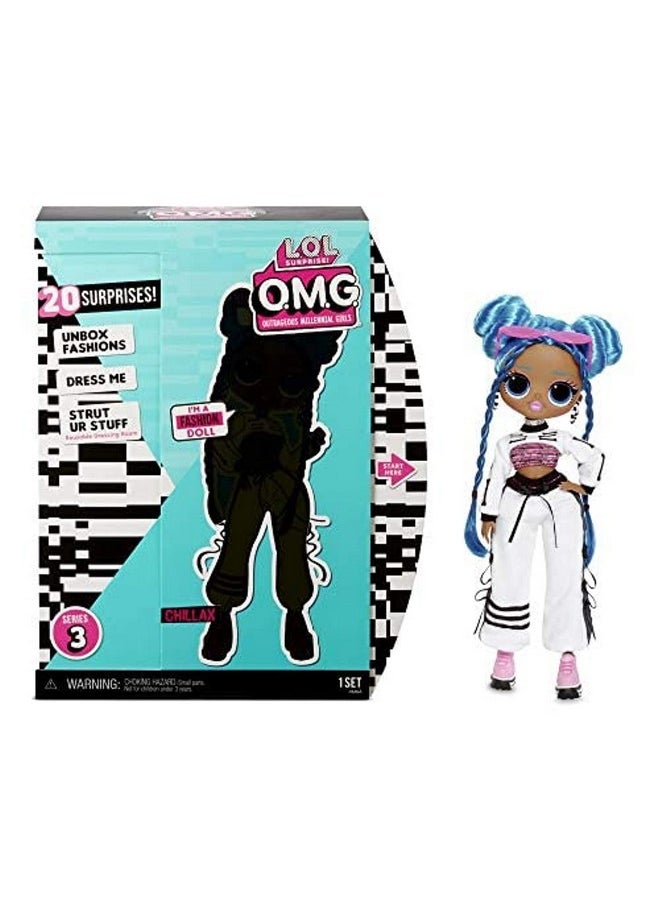 L.O.L. SURPRISE! - Lol Surprise Omg Chillax Fashion Doll Dress Up Doll Set With 20 Surprises For Girls And Kids 4+ - Image 1
