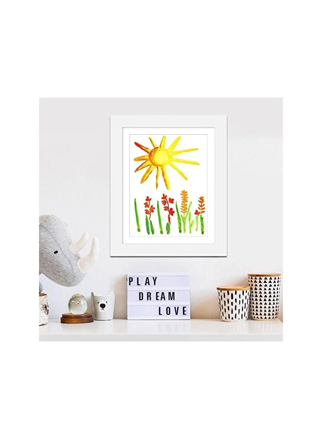 The Bros 2PCS Kids Art Frame Front A4 Picture Frames Opening Frames Artwork Display Storage Frames For Children Drawing Crafting Children Art Projects For Children Drawing Crafting Schoolwork Home Office - Image 2