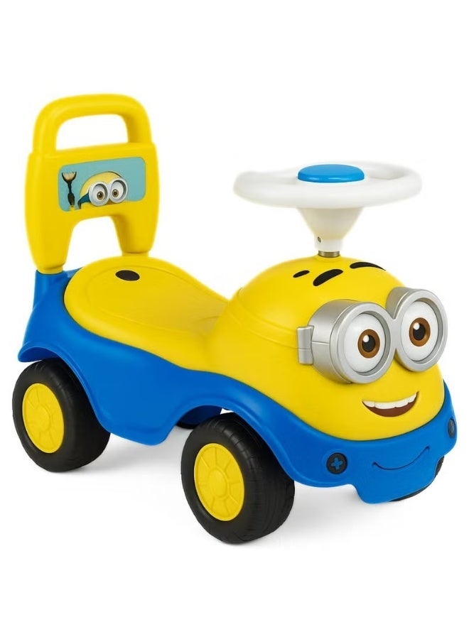 Ride-On Car for Toddlers – Cute Yellow and Blue Push Car with Non-Slip Handle, Storage Box, Easy Maneuverability – Safe, Durable Toddler Ride On Toy – Perfect Birthday Gift for Boys & Girls - Image 1
