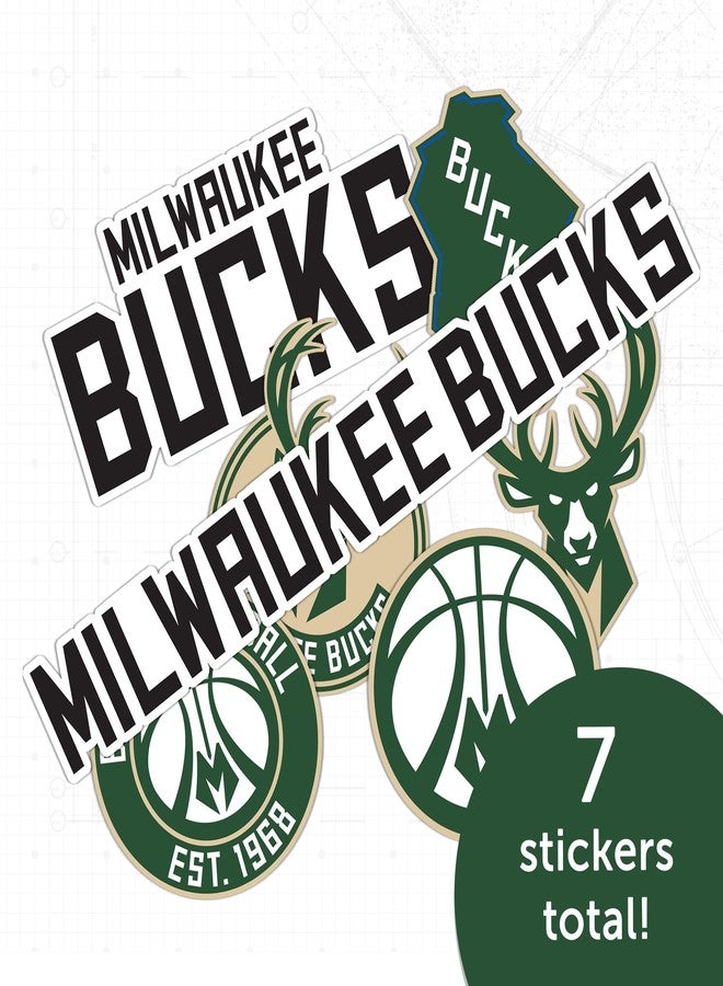 Desert Cactus Milwaukee Bucks NBA Officially Licensed Sticker Vinyl Decal Laptop Water Bottle Car Scrapbook (Type 2) - Image 5