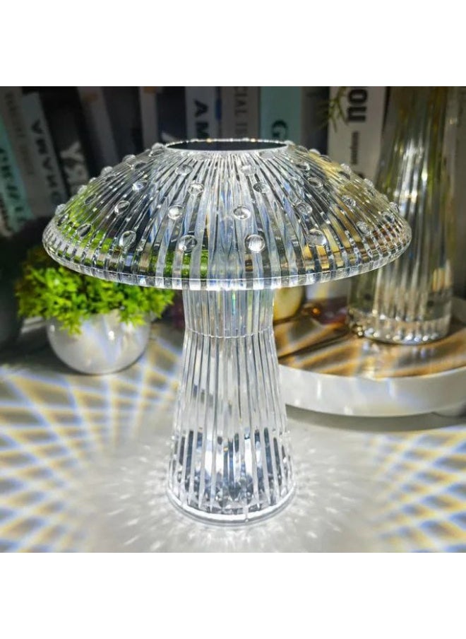 Crystal lampshade in the shape of a sun. The lampshade is touch-sensitive and works with USB charging. The lampshade is multi-colored and also has 4 lighting colors. It is a piece of art in your home.