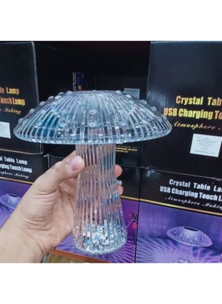 Crystal lampshade in the shape of a sun. The lampshade is touch-sensitive and works with USB charging. The lampshade is multi-colored and also has 4 lighting colors. It is a piece of art in your home. - pzsku/Z3DB2BDDEE1224BB74DC5Z/45/1748262692/a60084f5-21b1-497e-a498-73cc816d62b8