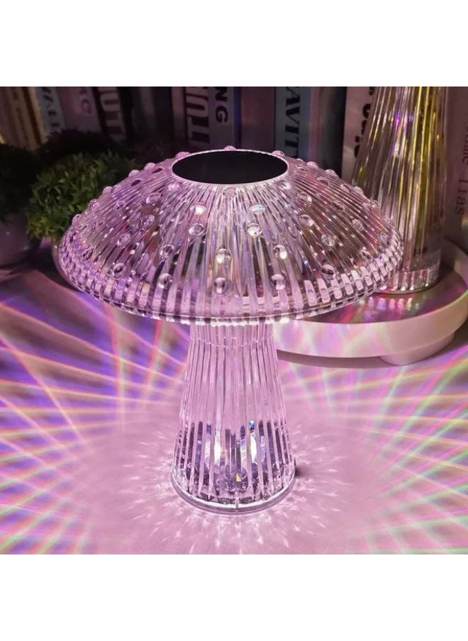 Generic Crystal lampshade in the shape of a sun. The lampshade is touch-sensitive and works with USB charging. The lampshade is multi-colored and also has 4 lighting colors. It is a piece of art in your home.  - Image 5