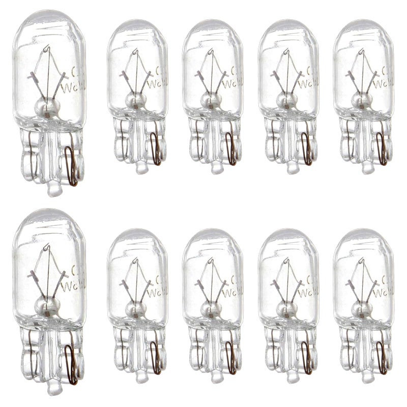 jokormo 10 PCS T10 Halogen Bulbs Dashboard Instrument Light Side Light Replacement Bulbs Universal for Most Cars White - Image 3