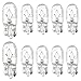 jokormo 10 PCS T10 Halogen Bulbs Dashboard Instrument Light Side Light Replacement Bulbs Universal for Most Cars White - Image 2