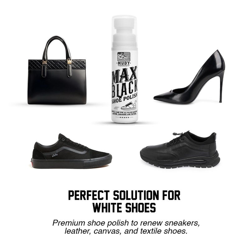 MUDY Max Black Shoe Polish for Leather Sneakers and Textiles - Image 5