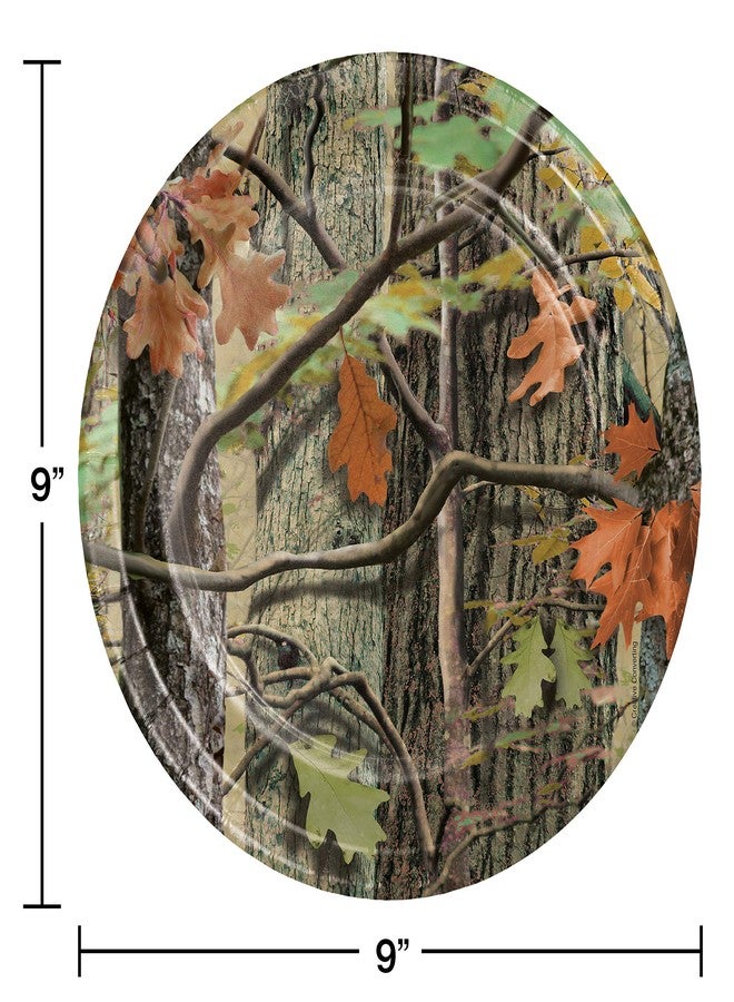 Creative Converting 8 Count Paper Dinner Plates, Hunting Camo - Image 2