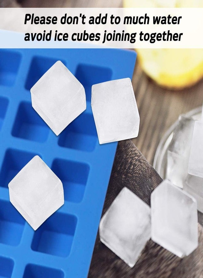 SENHAI 2 Packs Square Silicone Mold, 126 Cavity Flexible and Non-stick Ice Cube Trays Candy Fudge Chocolate Jelly Molds - 1 Blue & 1 Green - Image 5