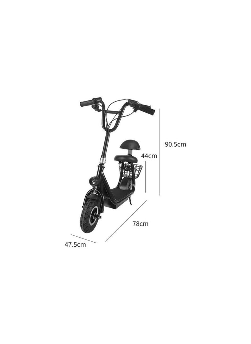 Niyazi Electric Scooter with Basket  for kids | Electric Scooter | Electric Scooter with Seat | Foldable Electric Scooter | 54.6 Voltage | 350W Motor | Front and Rear Lights | Storage Basket | 8-Inch Tires  - Image 2