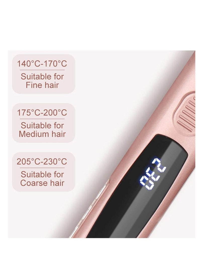 KASTWAVE مكواة فرد الشعر، فرد احترافي مع شاشة رقمية LCD بدرجة حرارة قابلة للتعديل من 140 إلى 230 درجة مئوية مع ألواح سيراميك لجميع أنواع الشعر، حرارة فورية  - Image 3