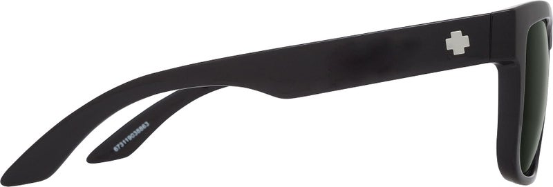 Spy Optic Discord Square Sunglasses for unisex-adult, Black/Happy Gray/Green, 57 mm - Image 4