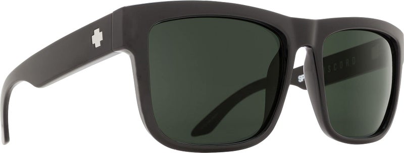 Spy Optic Discord Square Sunglasses for unisex-adult, Black/Happy Gray/Green, 57 mm - Image 1