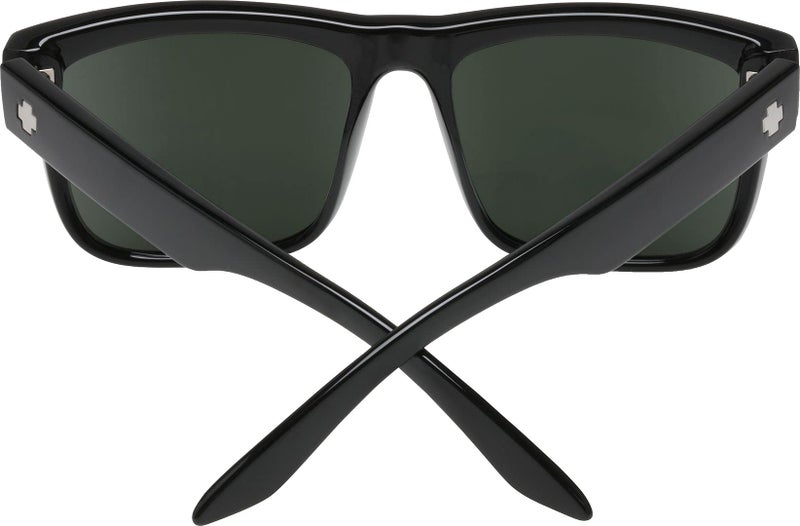 Spy Optic Discord Square Sunglasses for unisex-adult, Black/Happy Gray/Green, 57 mm - Image 5