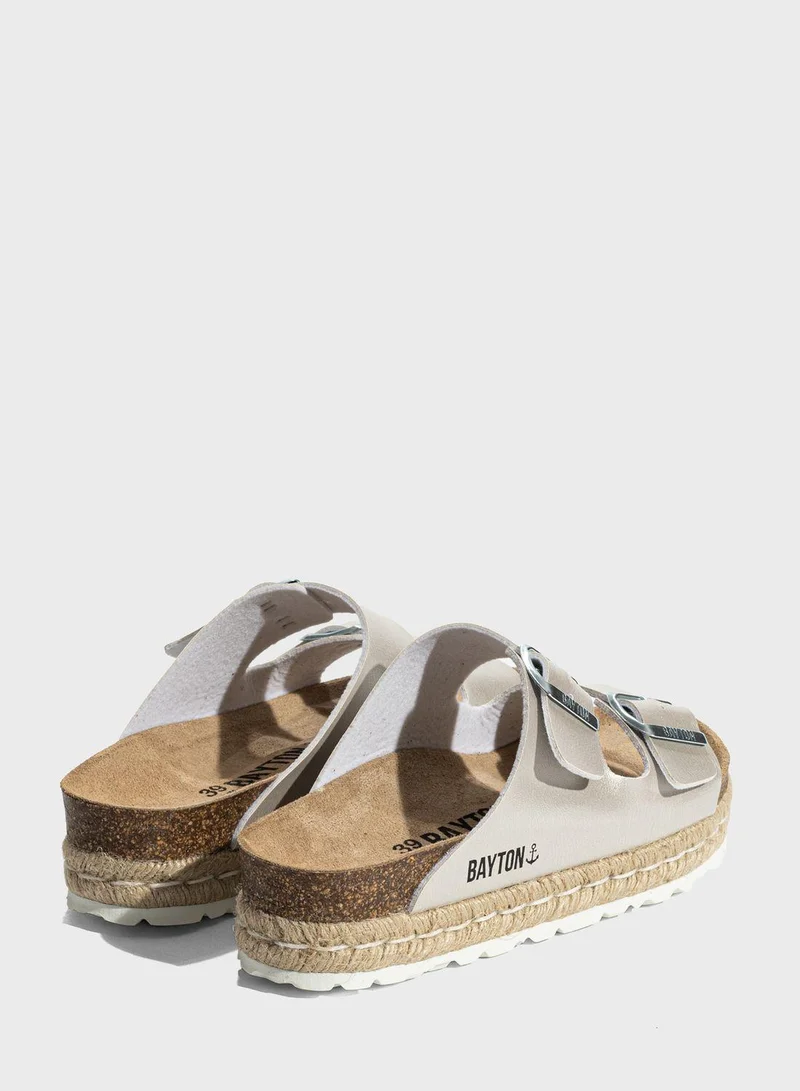 بيتون صنادل سيلفيا بلاتفورم بحزام مزدوج