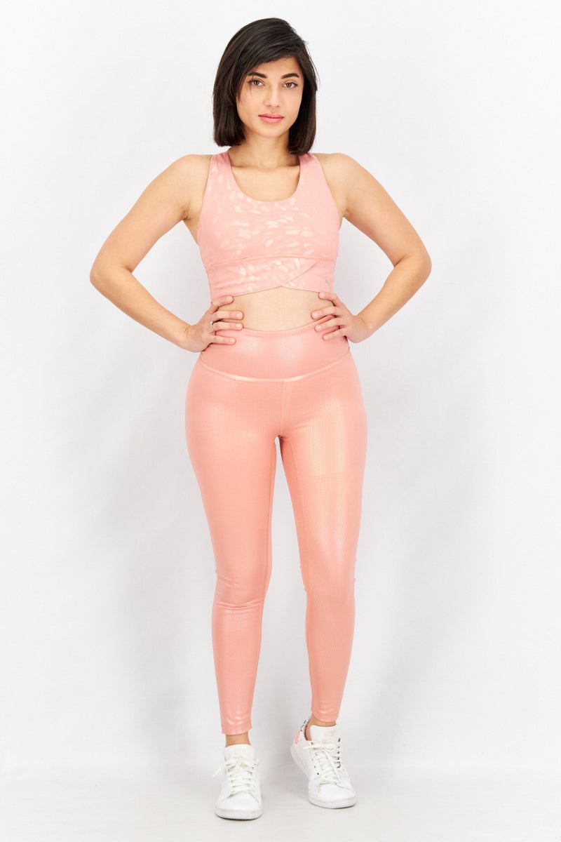 PUMA Women Tight Fit Training Tights, Rose Pink - Image 2