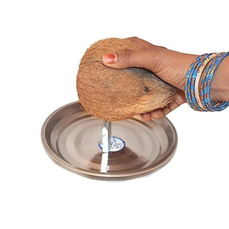 SBA PRIME SBA PRIME Stainless Steel Coconut Breaker with Hand Scraper Coconut Opener Pcs of 3 - Image 3