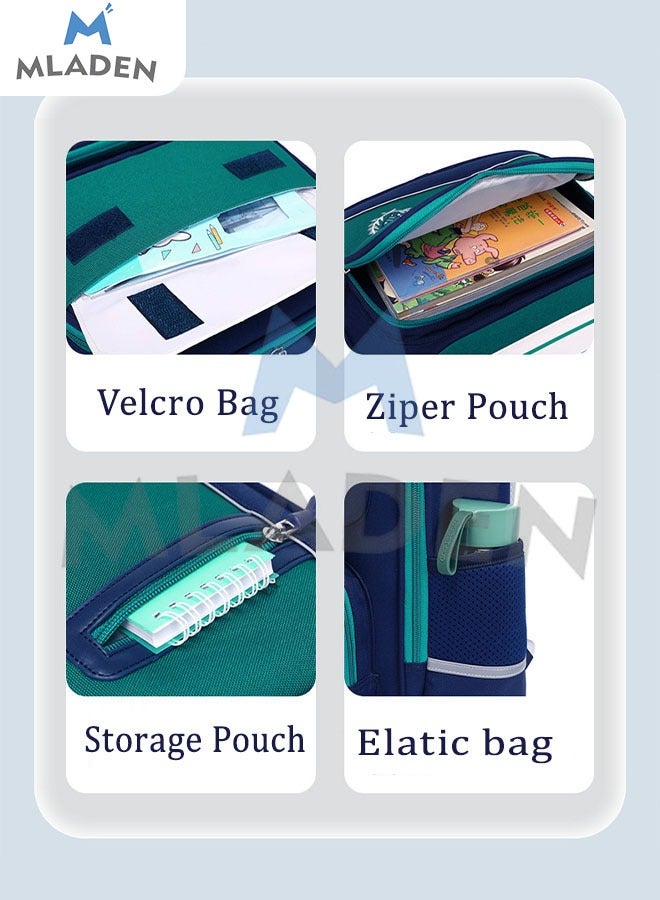 MLADEN Large capacity School Backpack Waterproof Book Bag with Compartments for Teen Kid Students Elementary School Kids' School Bag with Large Capacity - Image 5