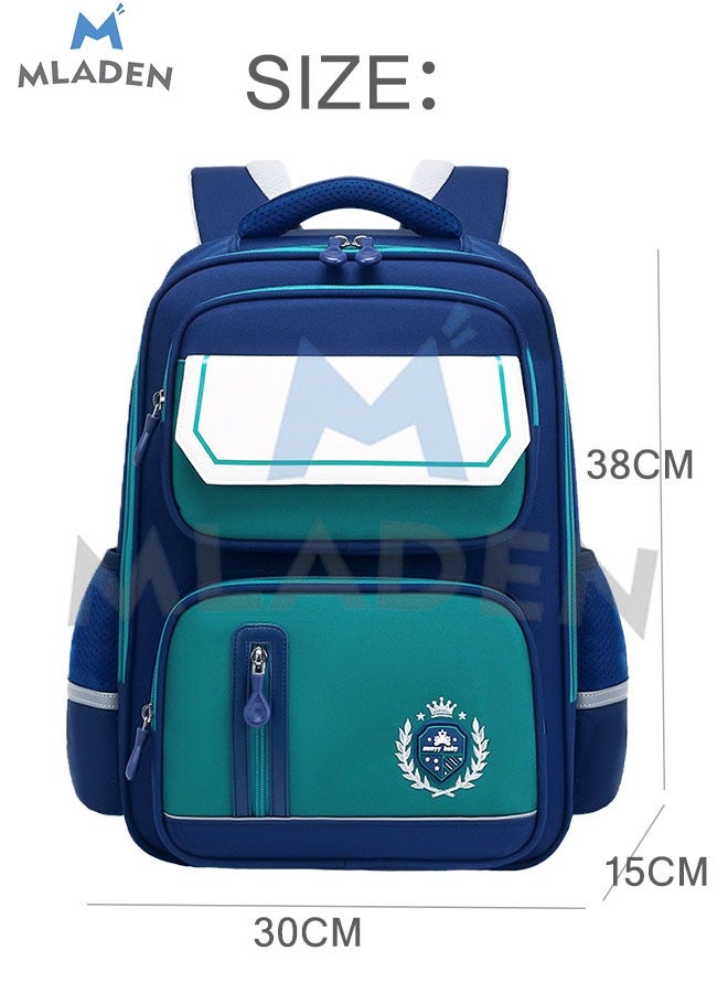 MLADEN Large capacity School Backpack Waterproof Book Bag with Compartments for Teen Kid Students Elementary School Kids' School Bag with Large Capacity - Image 2