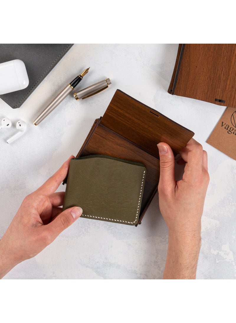 Vagave Italian Puueblo Leather Wallet Handmade Men's Wallet Card Holder  - Image 3