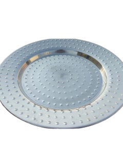 MAKKAH HOUSEHOLD Large Aluminium Serving Granulated Plate For Dinner Serving Plates,Round Plates  - Image 3