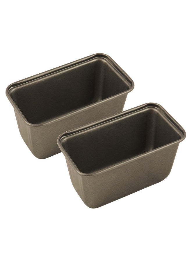 Range Kleen Gray Non-Stick Mini Loaf Pan, Set of 2, 6” L X 3.25” W X 1.98” H - Image 1