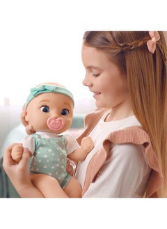 iMC Toys IMC Toys Be Loved Babies Sam 15" Realistic Soft Body Baby Doll with Open/Close Eyes with Bottle, Pacifier, Headband, & Outfit|Blue| Ages 18M+  - Image 5