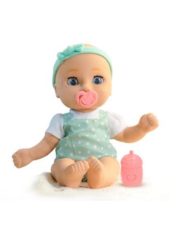 iMC Toys IMC Toys Be Loved Babies Sam 15" Realistic Soft Body Baby Doll with Open/Close Eyes with Bottle, Pacifier, Headband, & Outfit|Blue| Ages 18M+  - Image 1