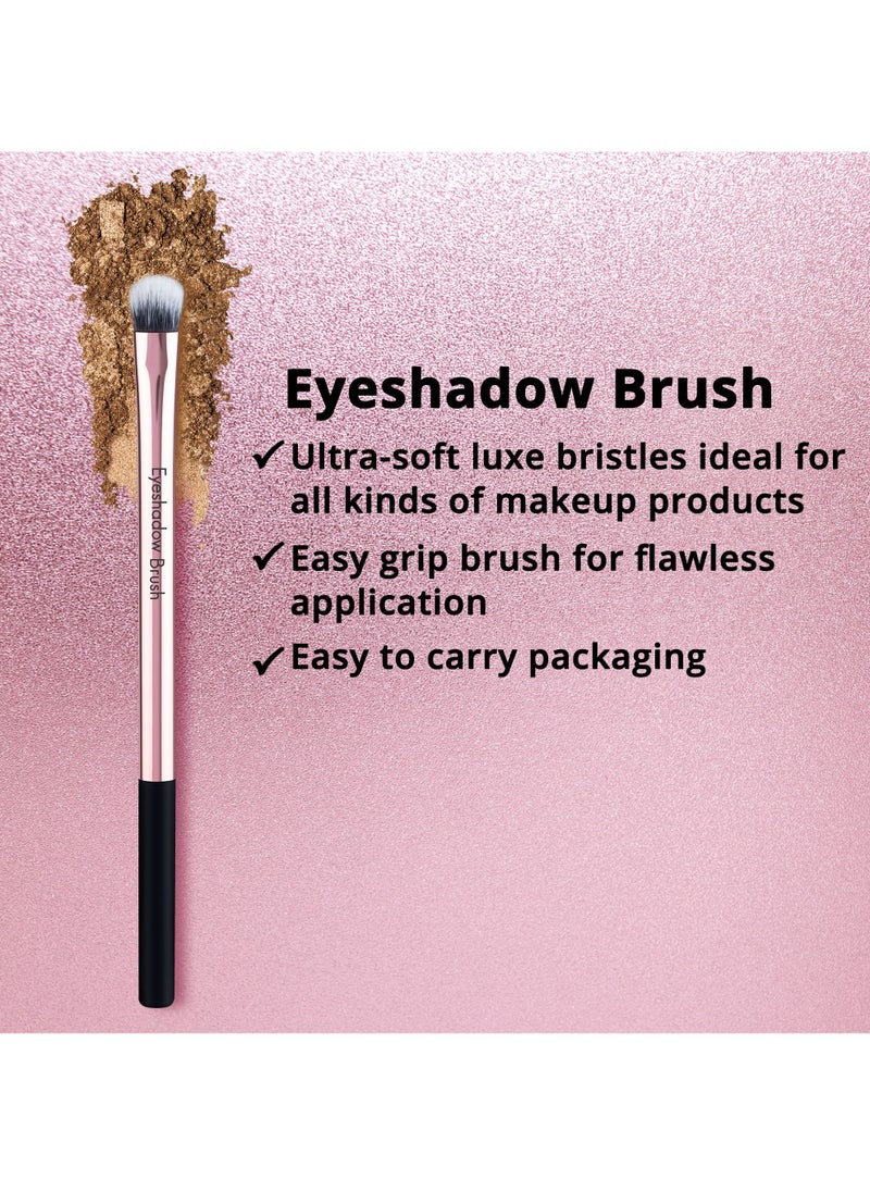 Nykaa - NYKAA BlendPro Makeup Brush Black/Rose Gold (Eyeshadow Brush) - Image 1