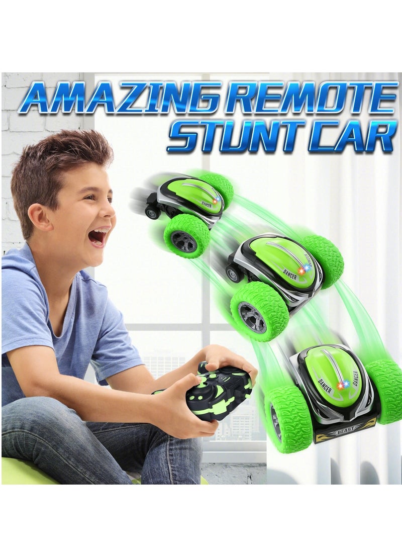 Excefore - RC Stunt Car, Remote Control Car, Electric RC Cars, 2.4GHz 360° Rotating RC Stunt Car, with LED Headlights Drift Stunt Flipping Car Toy for 3 4 5 6 7 8-12 Year Old Kids - Image 1