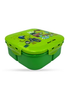 Nova kids Bento Lunch Box, Square 1000Ml, T- Rex Green  - Image 4