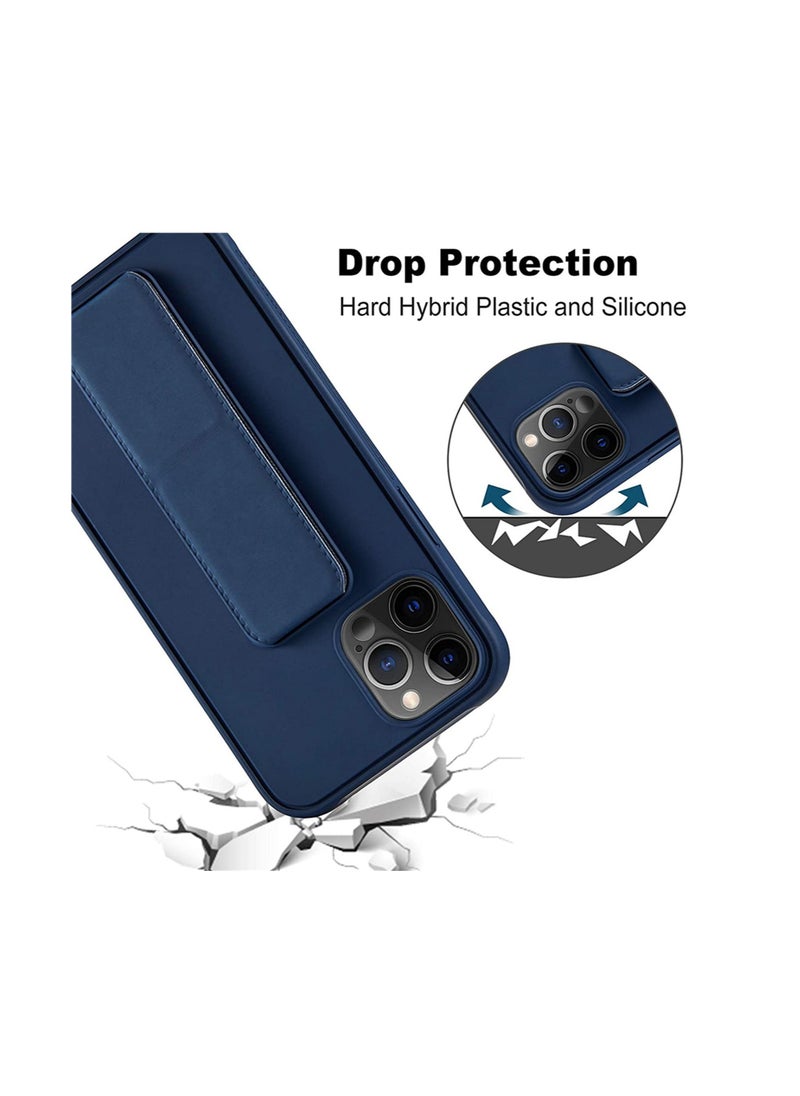 Wtech - TPU Rubber Silicone Hand Grip Protective Phone Case Cover For Apple iPhone 15 Pro Max Navy Blue - Image 1
