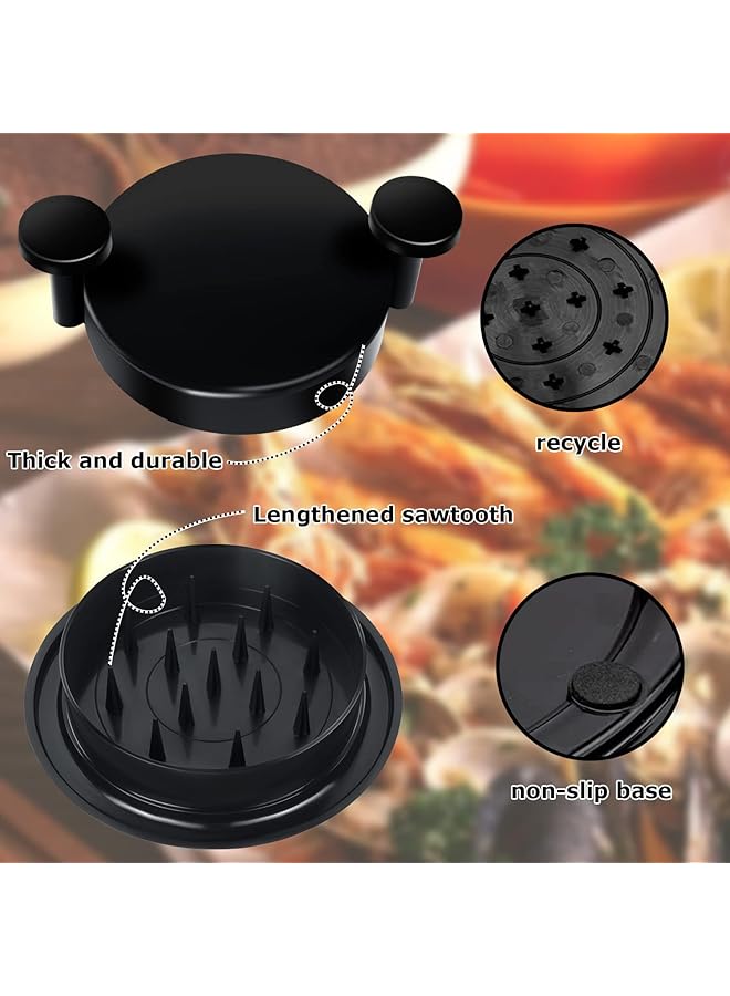 erorex Chicken Shredder Chicken Shredder Tool Meat Shredder Chicken Shredder Tool Twist Meat Shredder Tool Twist Chicken Grinder Black - Image 4