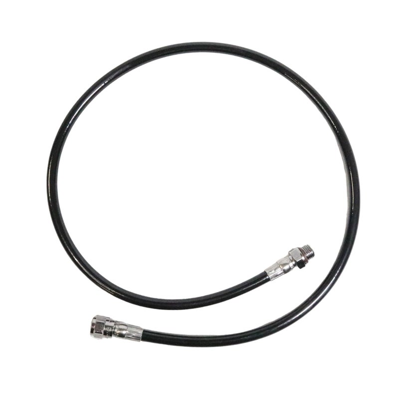 Scuba Choice Kevlar Fiber High Pressure Hose for SPG and 1st Stage Gauge 33Inch Black 5000 PSI Durable Nylon Kevlar 285kgf Tensile Strength Compatible with Regulators - Image 2