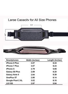 Generic Super Slim Running Belt, Water Resistant Money Belt, Ultra Light Bounce Free Waist Pouch, Runners Belt Pocket, Money Card Holder for Running Jogging Gym Fitness Cycling Hiking  - Image 3