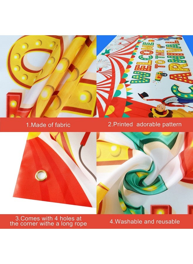 KatchOn, Welcome To The Carnival Banner - XtraLarge 72x44 Inch | Carnival Backdrop, Carnival Decorations, Carnival Theme Party Decorations | Carnival Games, Circus Theme Party Decorations - Image 3
