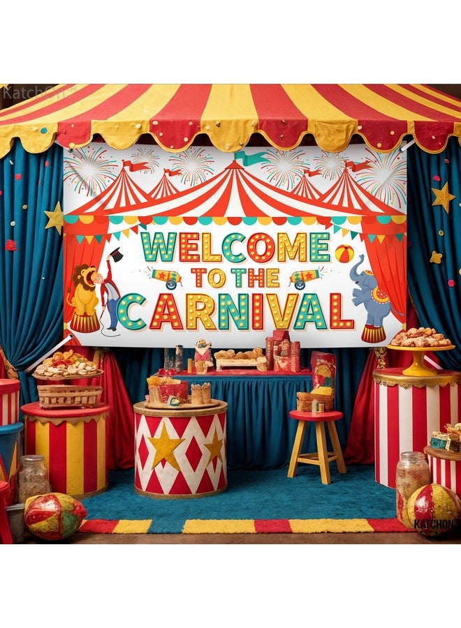 KatchOn, Welcome To The Carnival Banner - XtraLarge 72x44 Inch | Carnival Backdrop, Carnival Decorations, Carnival Theme Party Decorations | Carnival Games, Circus Theme Party Decorations - Image 5