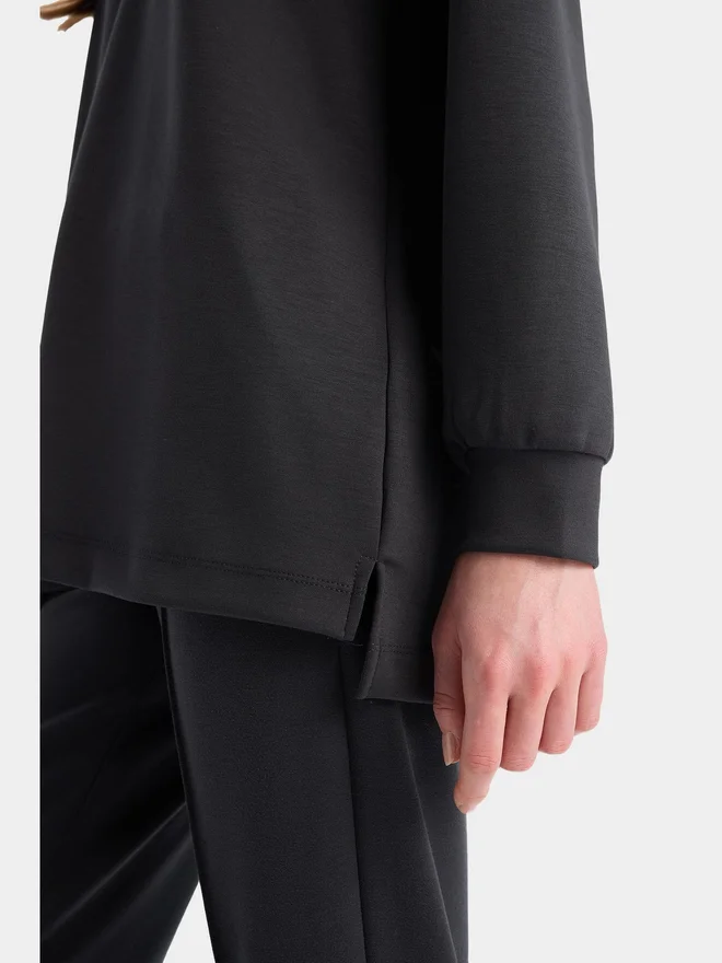 DeFacto DeFacto Women Black Solid Long Sleeve T-Shirt
