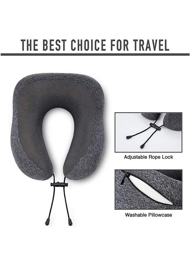 Agc - Luxury Memory Foam Neck & Head Support Pillow Soft Sleeping Rest Cushion Travel Neck Pillow for Airplane/Car/Home - Image 1